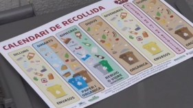 Albons i Verges promocionen el sistema de recollida Porta a Porta