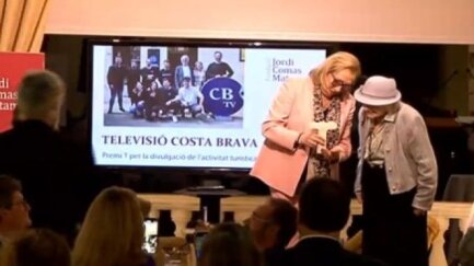 El discurs dels fundadors de Televisió Costa Brava en rebre el Premi T de Turisme