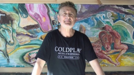 Manolo García exposa les seves pintures a la Fundació Cuixart